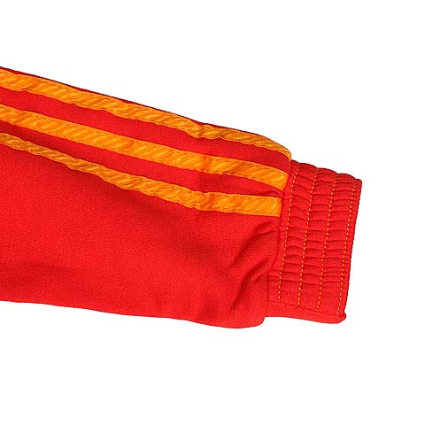 Adidas/阿迪达斯童装 秋季LB X FZ HOODIE红色男童混搭针织连帽茄克W6356