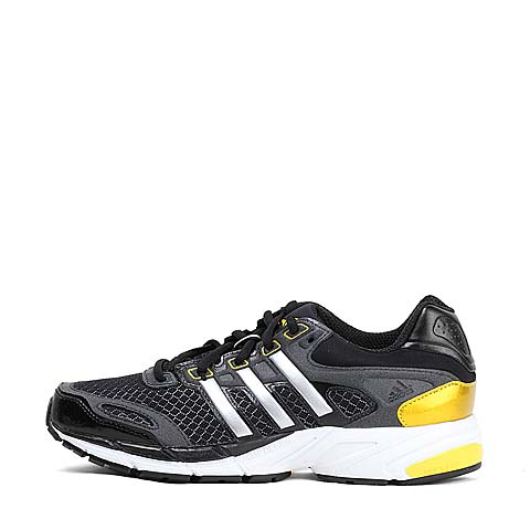Adidas/阿迪达斯童鞋黑色网布男大童透气跑步鞋Q23795