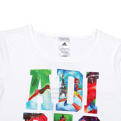Adidas/阿迪达斯童装少女短袖T恤 Z33296
