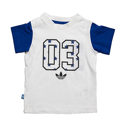 adidas阿迪三叶草专柜同款男婴童2件短袖T恤S14350