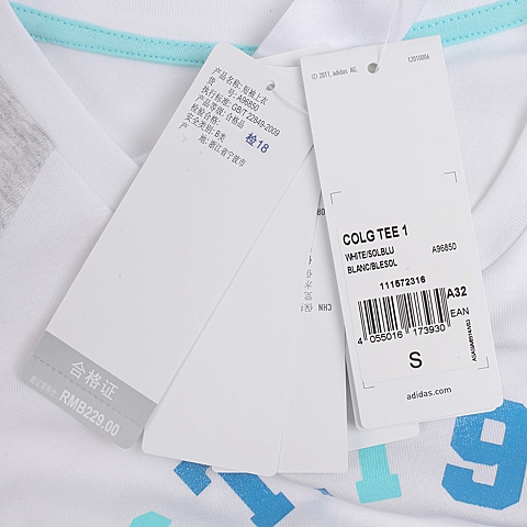 adidas阿迪达斯新款女子都市生活系列T恤A96850