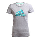 adidas阿迪达斯新款女子训练系列短袖T恤AJ1487
