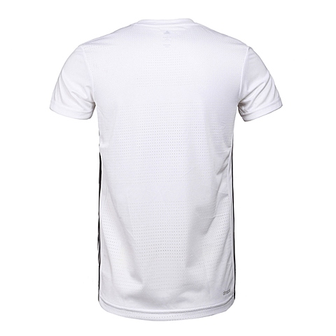 adidas阿迪达斯新款男子科技三条纹系列T恤AJ5505