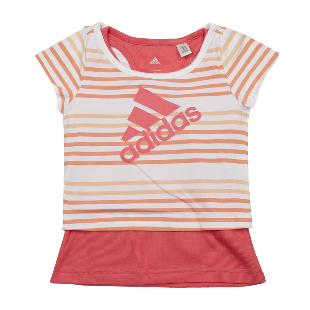 adidas阿迪达斯专柜同款女小童短袖T恤AP6453