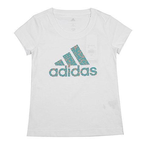 adidas阿迪达斯专柜同款女大童短袖T恤AK2057
