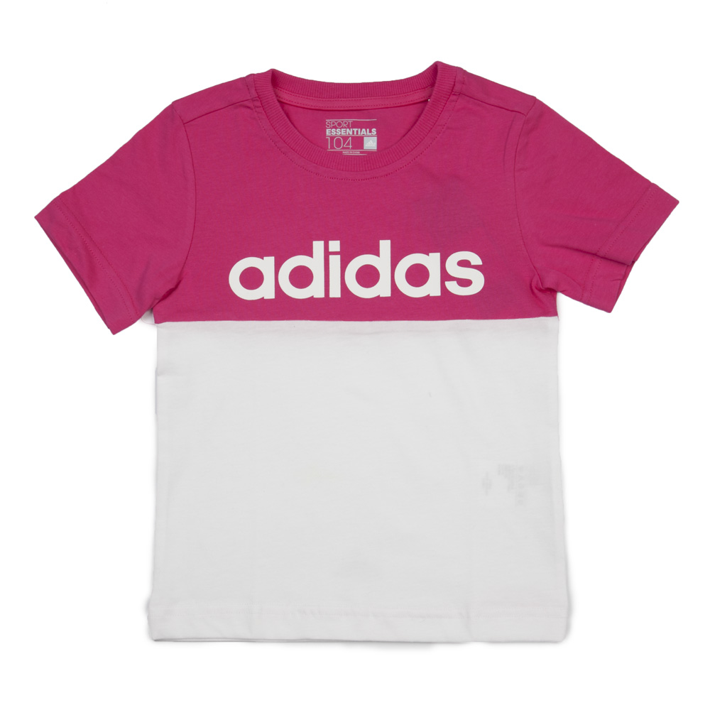 adidas阿迪达斯专柜同款女小童短袖T恤AK2804