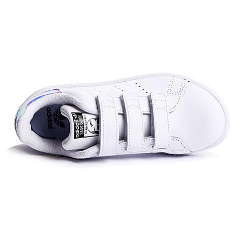 阿迪达斯（Adidas）2016春季新款男女童经典时尚小白鞋运动休闲鞋AQ6273
