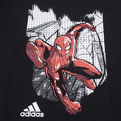 adidas阿迪达斯男大童SPIDEY IN NY 蜘蛛侠系列短袖T恤S97034