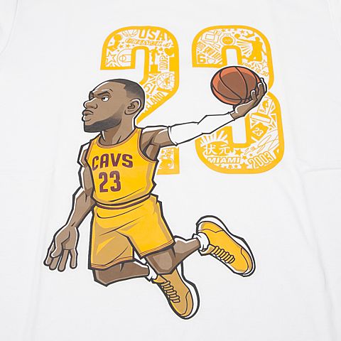 adidas阿迪达斯新款男子篮球图案系列圆领T恤CE7816