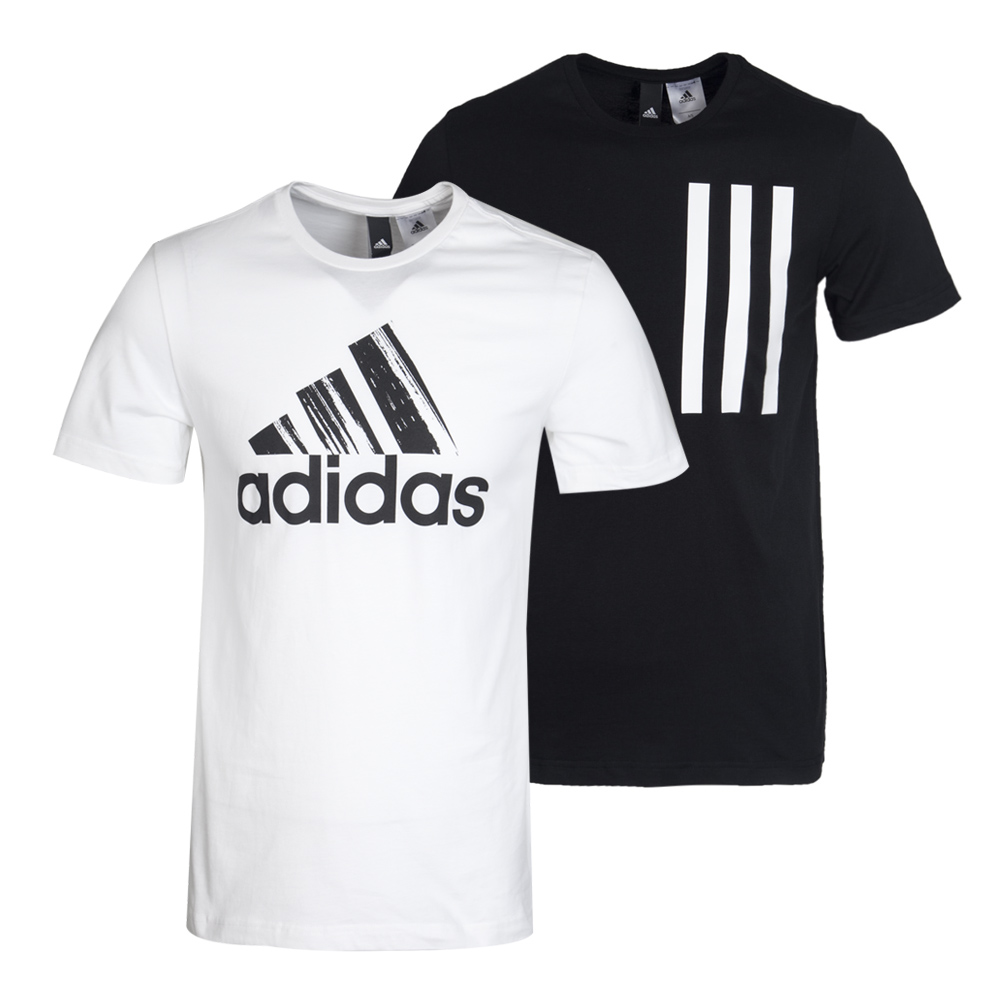 adidas阿迪达斯新款男子亚洲图案系列短袖T恤(2件装)BK2806