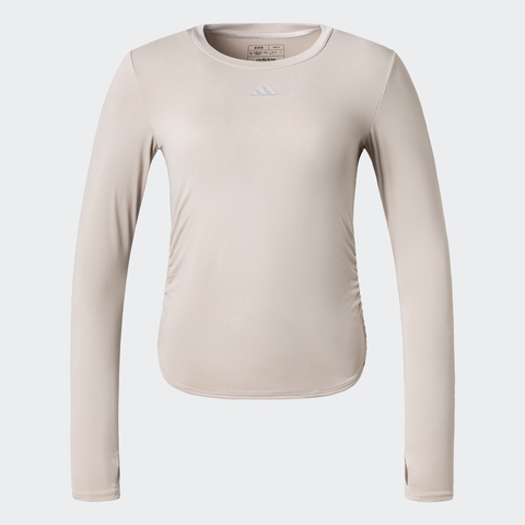 adidas阿迪达斯2025女子ALL ME W LS T针织无领长TKA2400