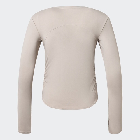 adidas阿迪达斯2025女子ALL ME W LS T针织无领长TKA2400