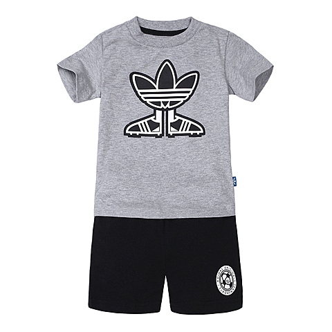 adidas阿迪三叶草专柜同款男婴童短袖套服AJ0235