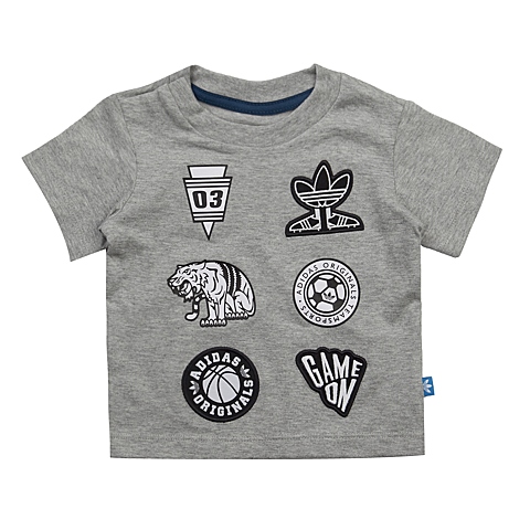 adidas阿迪三叶草专柜同款男婴童短袖T恤AJ0230