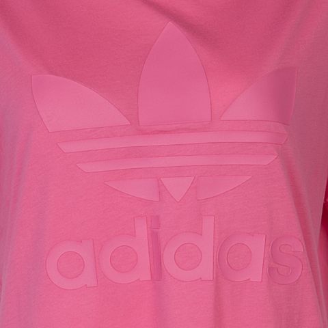 adidas阿迪三叶草新款女子三叶草系列短袖T恤AY7916