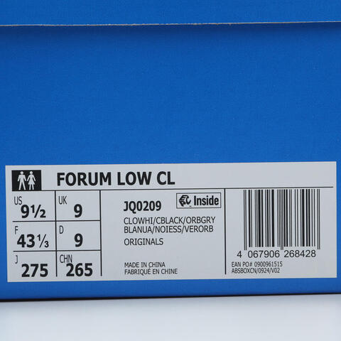 adidas Originals阿迪三叶草2025中性FORUM LOW CLORI-BBALLJQ0209