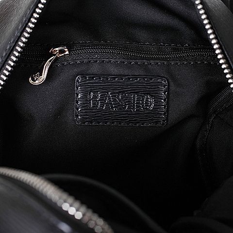 BASTO/百思图年夏季黑色人造革手包0848LBX6