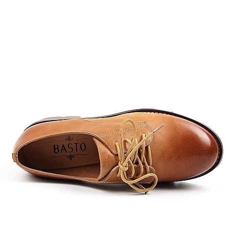 BASTO/百思图年秋季专柜同款牛皮革女皮鞋16C37CM6 专柜2