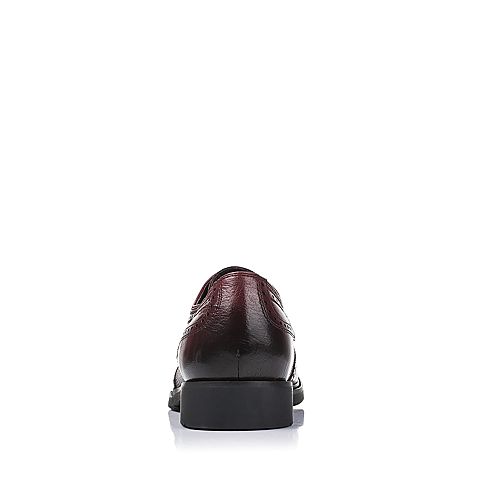 BASTO/百思图夏季专柜同款红色牛皮英伦男单鞋AYF01BM6
