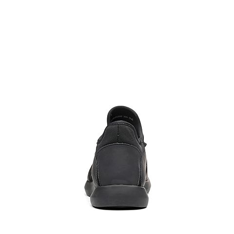 BASTO/百思图冬季专柜同款黑色编织布/磨砂PU运动风男休闲鞋BGN35DM7