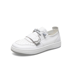 百思图2021春季新款商场同款简约休闲小白鞋女休闲鞋PA650AM1