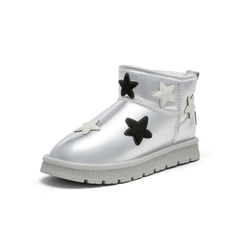 百思图2023冬季新款商场同款时髦休闲雪地靴厚底女短靴CD330DD3