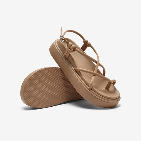 百思图2023夏季新款商场同款复古罗马凉厚底女凉鞋MB506BL3