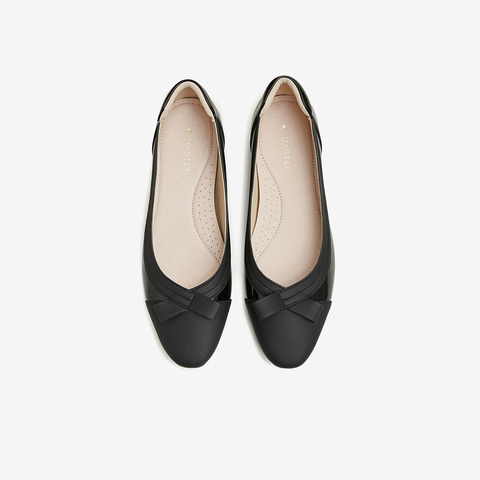 百思图2024春季新款时尚简约通勤粗跟浅口女单鞋VXM05AQ4