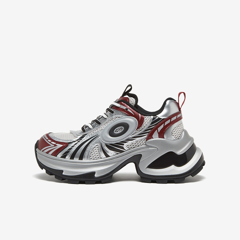 百思图2024秋季新款商场同款街头运动老爹鞋厚底女休闲鞋D5163CM4