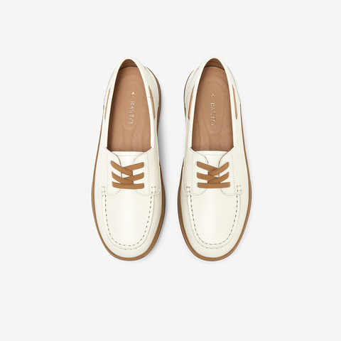 百思图2024秋季新款商场同款简约休闲软便厚底女单鞋ULH01CA4