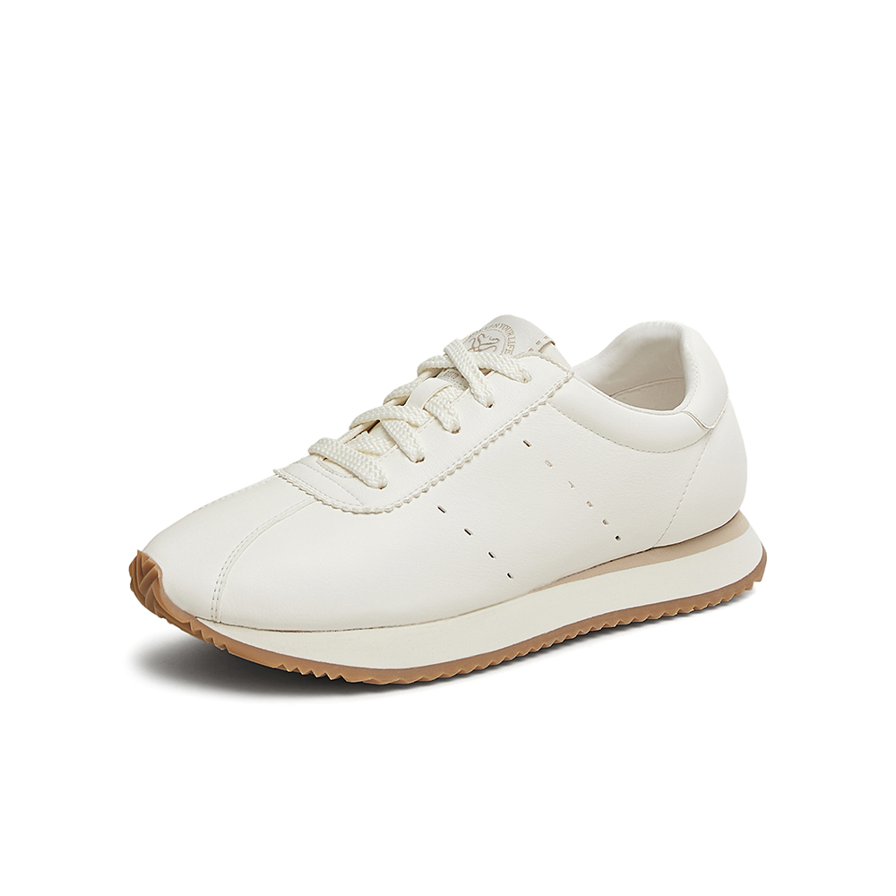 百思图2025春季新款时尚复古运动阿甘鞋厚底女休闲鞋UNP01AM5