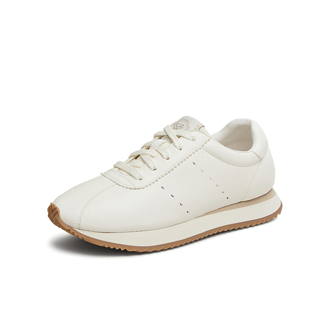 百思图2025春季新款时尚复古运动阿甘鞋厚底女休闲鞋UNP01AM5