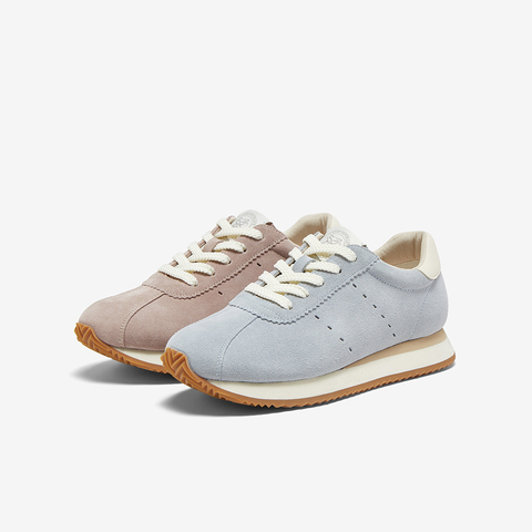 百思图2025春季新款时尚复古运动阿甘鞋厚底女休闲鞋UNP01AM5