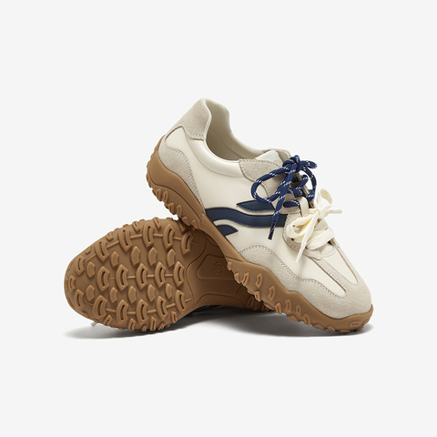 百思图2025春季新款商场同款运动德训鞋厚底圆头女休闲鞋UKV06AM5