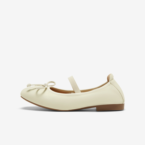 百思图2025春新款简约时尚蝴蝶结法式玛丽珍鞋方跟女单鞋O0892AQ5