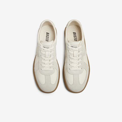 百思图2025春季新款商场同款时尚运动德训鞋平跟男休闲鞋EUP11AM5