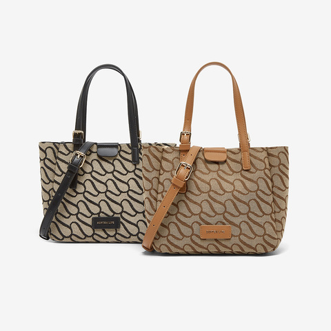 百思图2025春季新款商场同款时尚通勤水桶包单肩斜挎包女X3643AX5