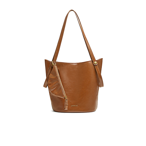 百思图2025春新款商场同款简约大容量水桶包单肩斜挎包女X3658AX5