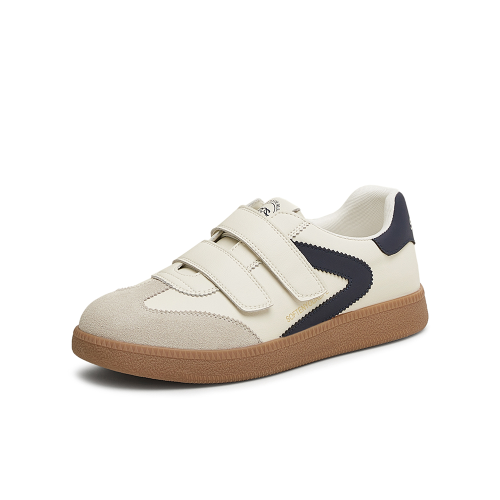 百思图2025春季新款商场同款复古运动德训鞋平跟女休闲鞋BG353AM5