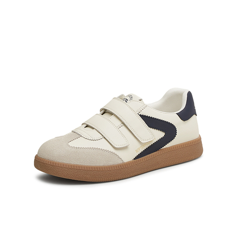 百思图2025春季新款商场同款复古运动德训鞋平跟女休闲鞋BG353AM5