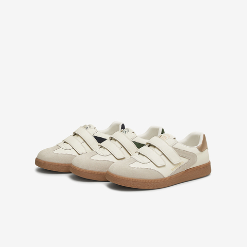 百思图2025春季新款商场同款复古运动德训鞋平跟女休闲鞋BG353AM5