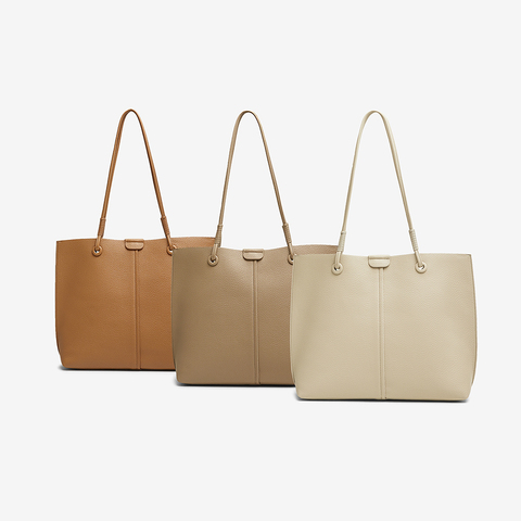 百思图2025春季新款商场同款简约大容量托特包单肩包女X3657AX5