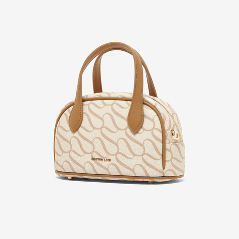 百思图2025春新款商场同款简约复古波士顿包单肩斜挎包女X3642AX5