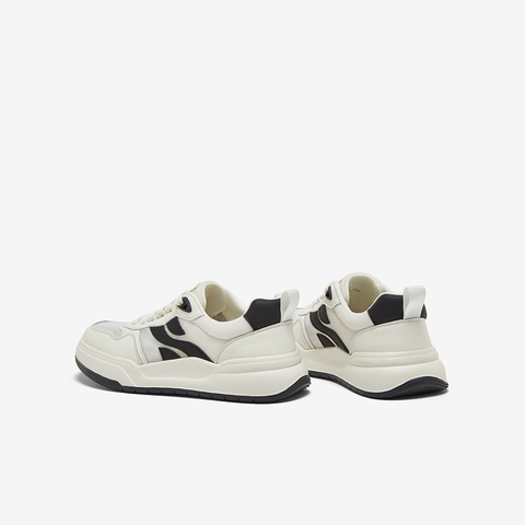 百思图2025夏季新款时尚街头潮流运动板鞋厚底男休闲鞋E3089BM5