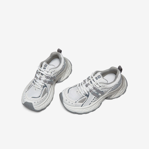 百思图2025夏季新款时尚户外街头潮流老爹鞋厚底女休闲鞋D5292BM5