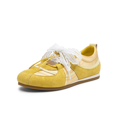 百思图2025秋新款商场同款猪芭蕾舞鞋时尚复古休闲女单鞋I7105CQ5