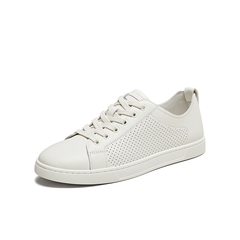 百思图2025夏季新款商场同款简约运动小白鞋平跟男休闲鞋J6312BM5