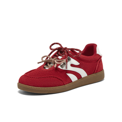 百思图2025秋季新款德训鞋时尚复古街头运动女休闲鞋UEZ14CM5