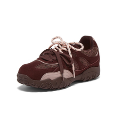 百思图2025秋季新款德训鞋时尚潮流街头运动女休闲鞋W1610CM5