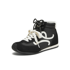 百思图2025冬季新款休闲靴时尚潮流复古运动女短靴D3357DD5